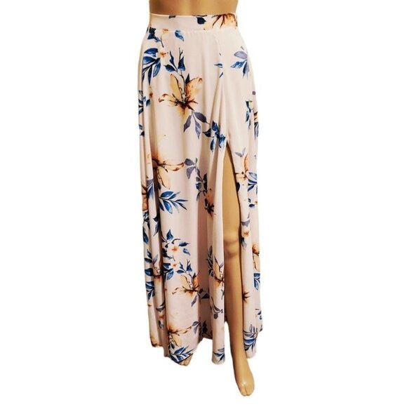 Lulus Dresses & Skirts - Mutli-Floral Print Midi Skirt by Lulus (size XS)